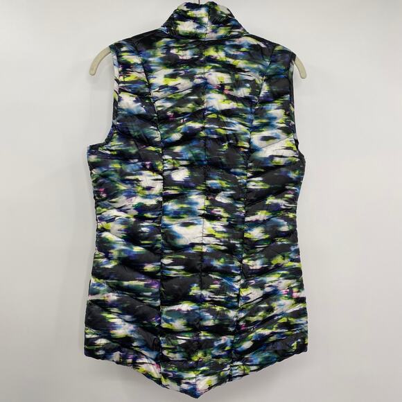 Tangerine Duck Down Puffer Vest Lightweight Packable Printed Size Small NWOT - Picture 3 of 9